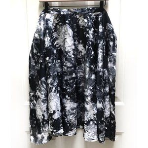 Bea & Dot Modcloth black Ikebana Circle Skirt 4X